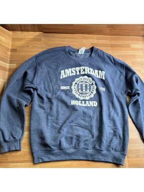 New Amsterdam unisex, blue sweatshirt, size medium